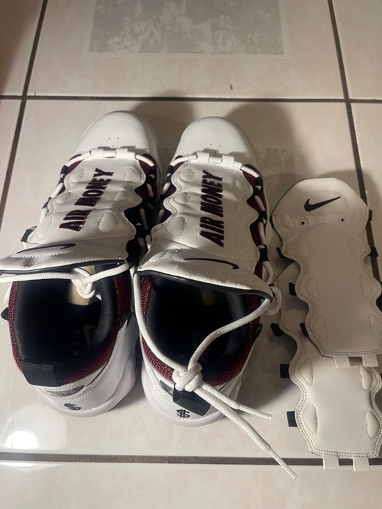 Nike White and Maroon Air Money Athletic Shoes. Size 13 with Box. main image 6
